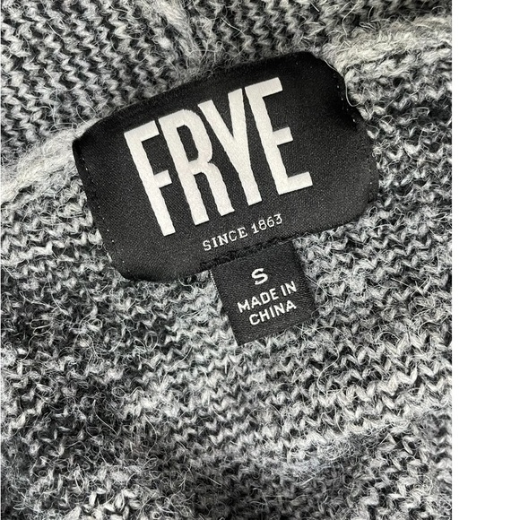 Frye Women's Black and Gray Patterned Cardigan - Picture 2 of 2